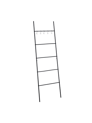 relaxdays Handtuchleiter in Schwarz - (B)58 x (H)178 cm