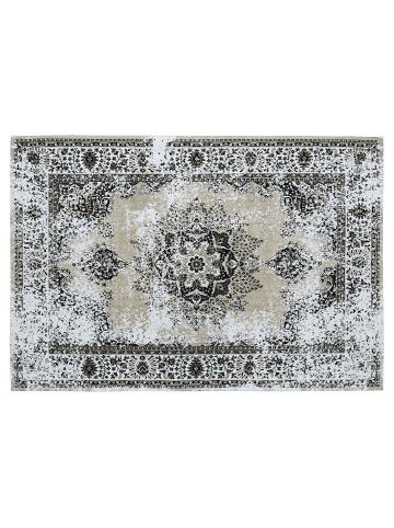 Beliani Kurzflor ALMUS in Grau/Beige - (W) 140 x (H) 1 x (L) 200 cm