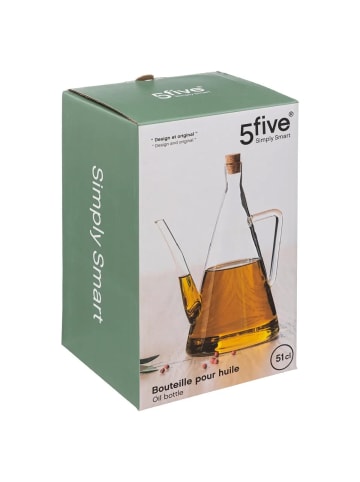 5five Simply Smart Krug für Olivenöl - 500 ml in Transparent, Ø 7 cm
