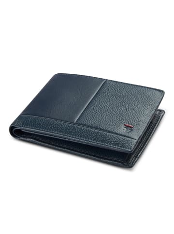Roncato Trial DLX Geldbörse RFID Schutz Leder 9.5 cm in navy