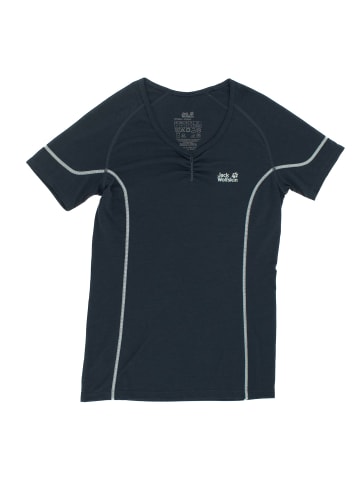 Jack Wolfskin T-Shirt Baselayer Shirt Damen Unterziehshirt Funktionsshirt in Weiß