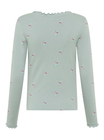 Kangaroos Langarmshirt in grau-grün