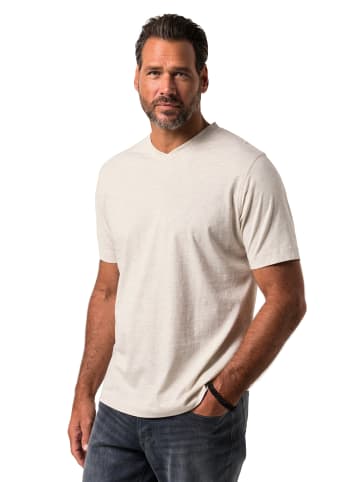 JP1880 Kurzarm T-Shirt in natur melange