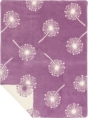 Richter Textilien Bio Wohndecke in violett