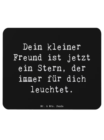 Mr. & Mrs. Panda Mauspad Spruch Trauerbewältigung Haustierverlus... in Schwarz