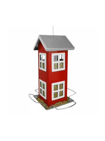 relaxdays Vogelhaus in Rot - (B)12 x (H)26 x (T)12 cm