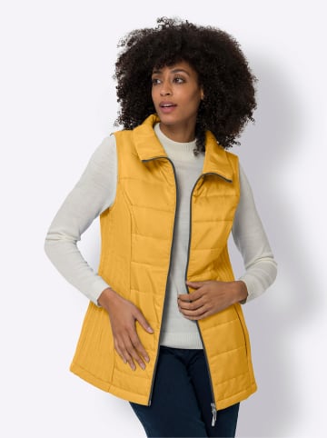 Sieh an! Steppweste in ocker