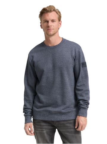 Tom Tailor Sweatshirt STRUCTURED CREWNECK in Grau