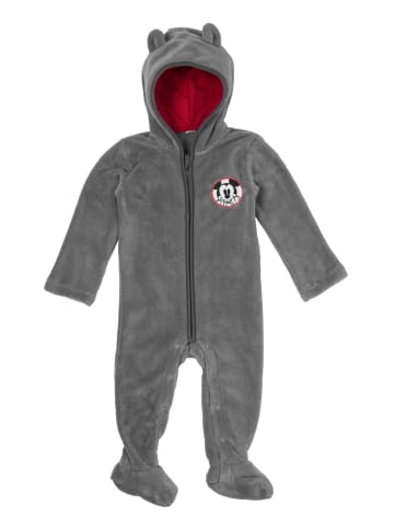 Disney Disney Mickey Mouse Fleece Overall Kapuze Strampler Onesie Jumpsuit in grau