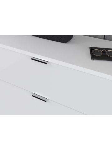 Inn.Furn Garderobe Set 5-teilig weiß Hochglanz 184 cm, Flurgarderobe mit viel Stauraum