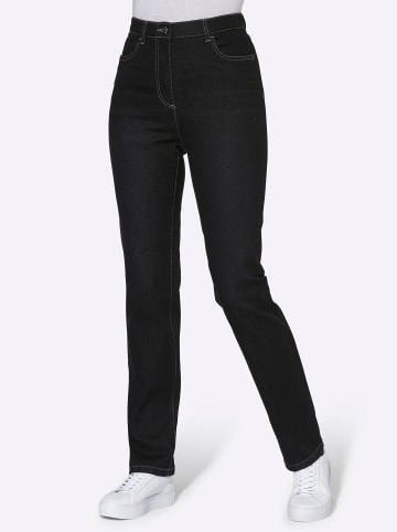 Sieh an! High-waist-Jeans in black denim