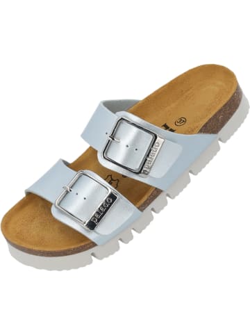 palado Pantoletten in ice blue metallic