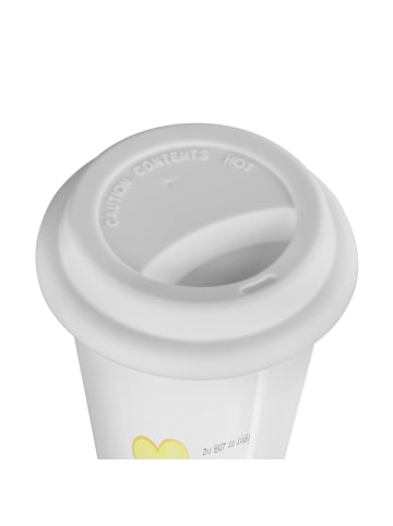 Mr. & Mrs. Panda Thermobecher Toast Marmelade mit Spruch in Weiß