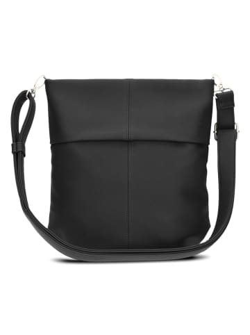 Zwei Mademoiselle.M Schultertasche 27 cm nubuk black