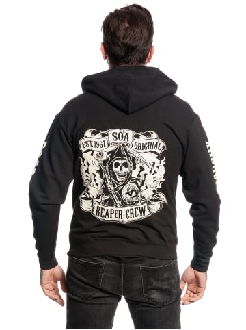 Fox Kapuzensweatjacke Sons of Anarchy Reaper Crew in schwarz