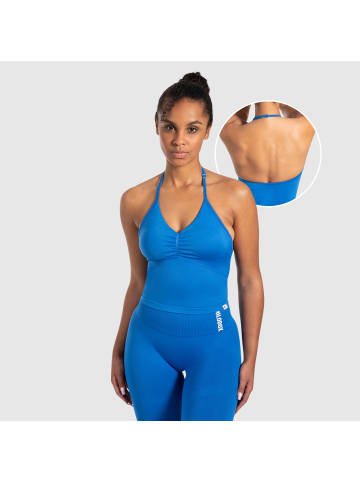 SMILODOX Crop Top Malena in Blau