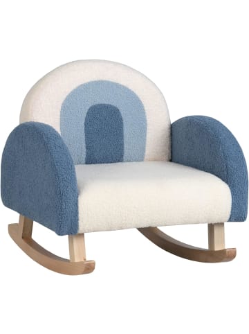 COSTWAY Schaukelstuhl von 3-5 Jahren in Blau