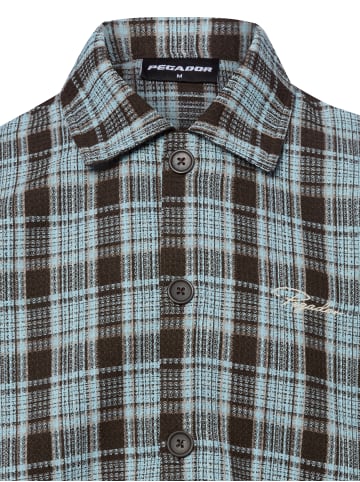 PEGADOR Hemd Rupit in hellblau braun