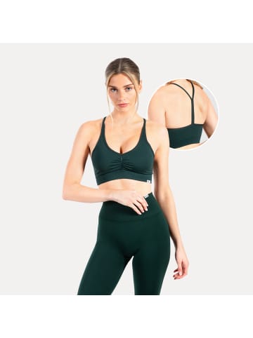 SMILODOX Sport BH Solid Scrunch in Petrol