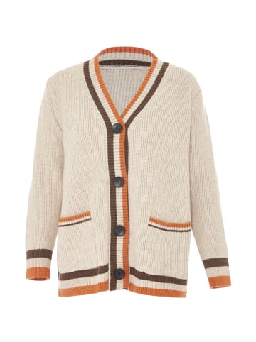 Fumo Damen Strickjacke in Wollweiss