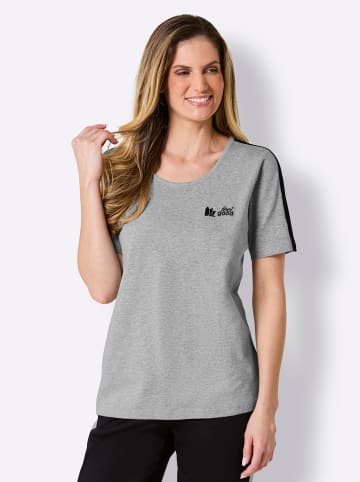 WITT WEIDEN Shirt in grau-meliert-schwarz