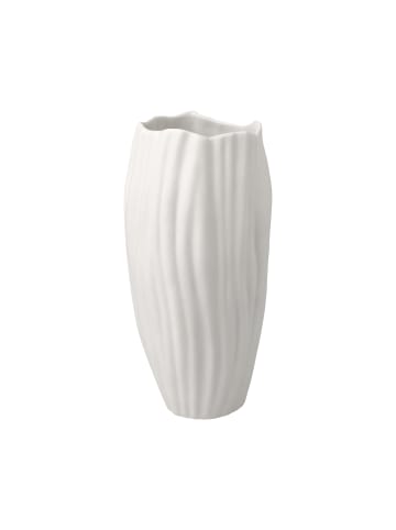 Kaiser Porzellan Vase " Spirulina " in Biskuit weiß