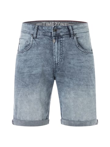 Timezone Kurz geschnittene Regular Fit Casual Shorts 5-Pocket Design in Blau
