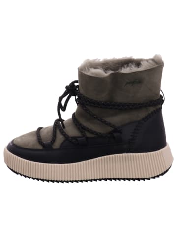 Palpa Damenschnürrstiefel warm flach  in gruen