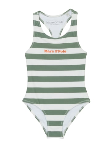 Marc O'Polo KIDS-GIRLS Badeanzug in SAGE LEAVE STRIPE