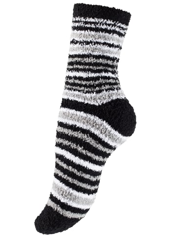 Yenita® Kuschelsocken 8 Paar Homesocks in Zebra