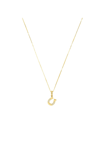 Amor Kette mit Anhänger Gold 585/14 ct in Gold
