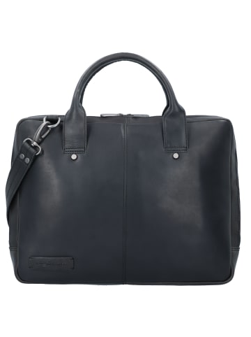 Plevier Navigator Tacan Aktentasche Leder 36 cm Laptopfach schwarz