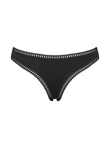 Sloggi String 6er Pack in Schwarz/Weiß