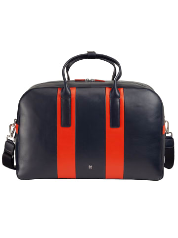 DuDu Weekender Reisetasche Leder 49 cm in navy