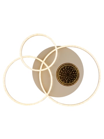 Globo lighting Deckenleuchte "SANFORD" in beige