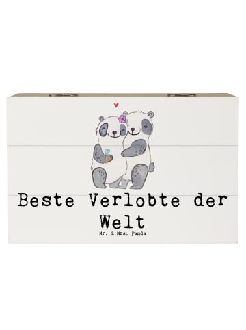 Mr. & Mrs. Panda Erinnerungskiste Panda Beste Verlobte der Welt ... in Weiß