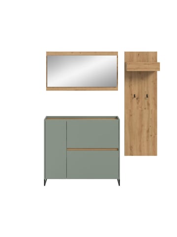 ebuy24 Garderobenmöbel Drive (3-teilig) Staubgrün 192 x 32 cm