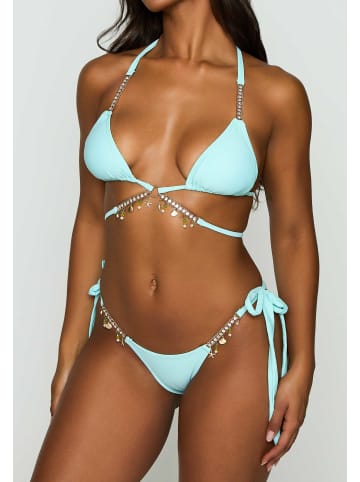 Moda Minx Bikinihose Seychelles Tie Side Brazilian Bikini Bottom in Blue