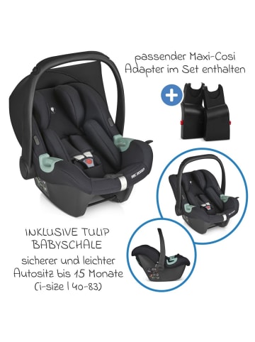 ABC-Design 3in1 Kinderwagen-Set Samba - inkl. Babywanne, Autositz in schwarz