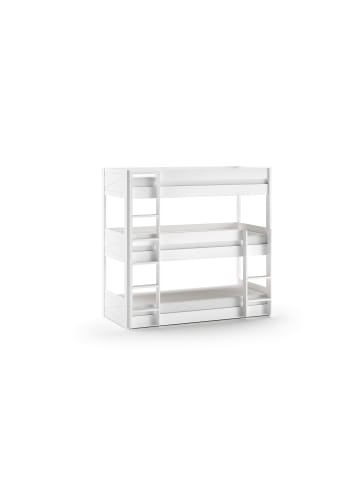 58 aufm Kessel ETAGENBETT Karyl 206x200x105 aus Massivholz in Weiß