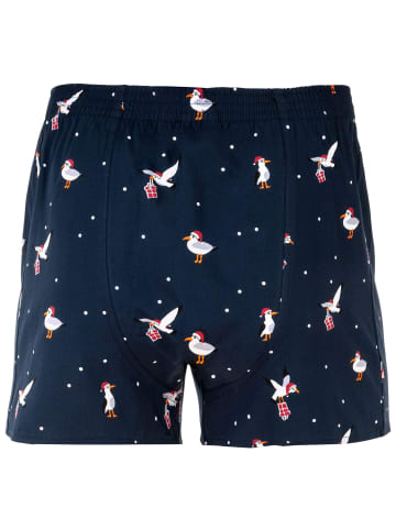 Happy Shorts Web-Boxershorts 1er Pack in Sea Gull