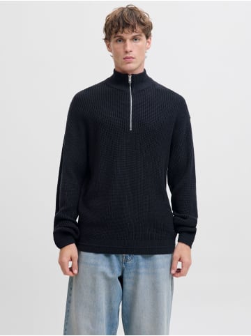 Jack & Jones Sweatshirt mit halbem Reißverschluss in Sky Captain
