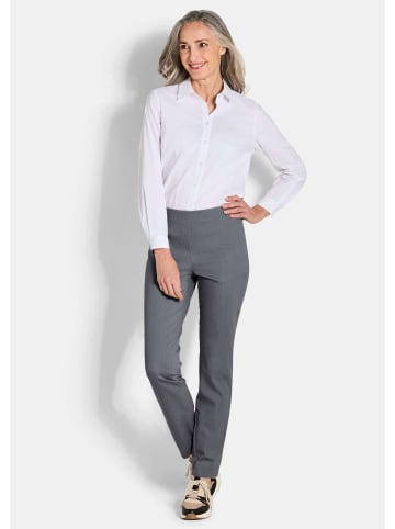 GOLDNER Jerseyhose mit Schlupfbund in grau