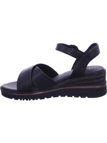 Jana Shoes Keilsandalette in schwarz