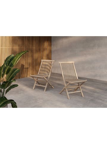 ebuy24 Gartenstuhl Kenya Whitewash 2er Set