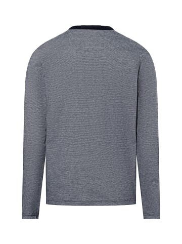 Nils Sundström Langarmshirt in marine weiß