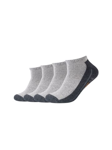 camano Sportsneakersocken 4er Pack function in Grau melange