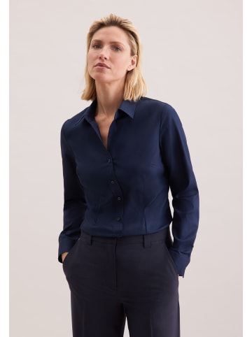 Seidensticker Hemdbluse Slim in Dunkelblau