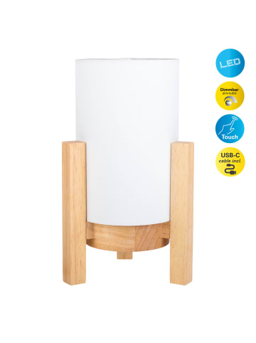 näve LED Tischleuchte "MADITA" in weiß - (L)16.2 cm x (B)16.2 cm x (H)25 cm