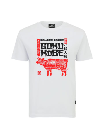 OLDSKULL T-Shirt Asian Kobe Beef in White